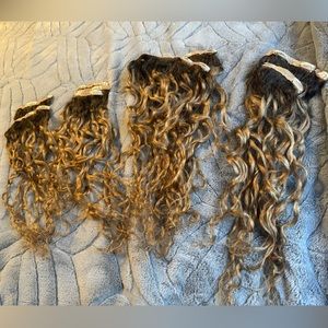 Bebonia 22’ spiral hair extensions 220 grams